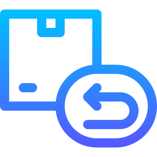 Return arrow return box change icon