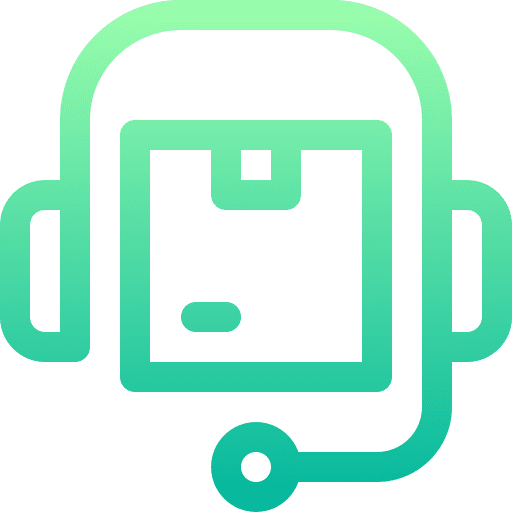 Support logistics delivery phone communications icon