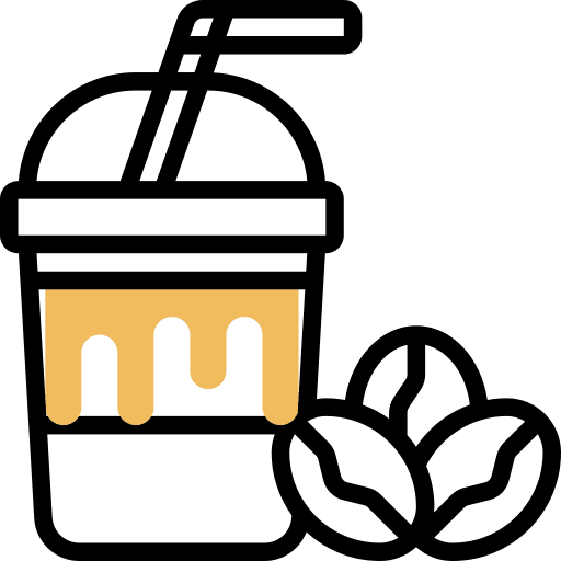 Latte macchiato caffeine hot drink icon