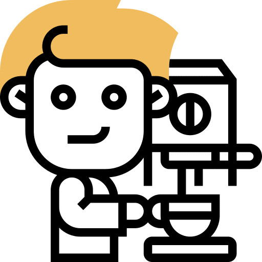Coffee maker coffee maker brewing man icon Coffee maker coffee maker brewing man icon
