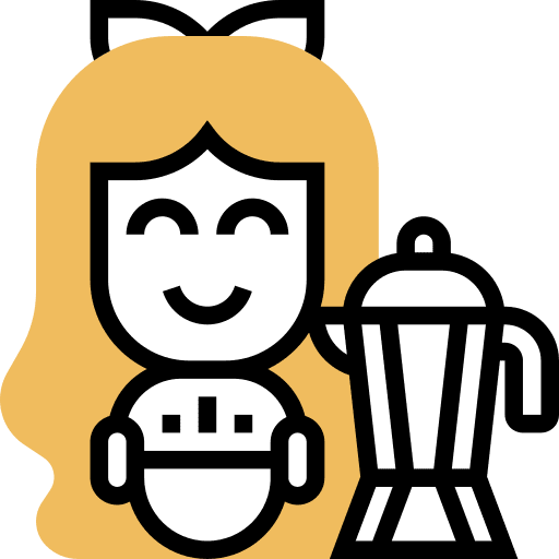 Moka pot italian people coffee icon Moka pot italian people coffee icon