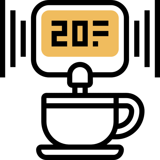 Thermometer frother coffee shop barista icon Thermometer frother coffee shop barista icon