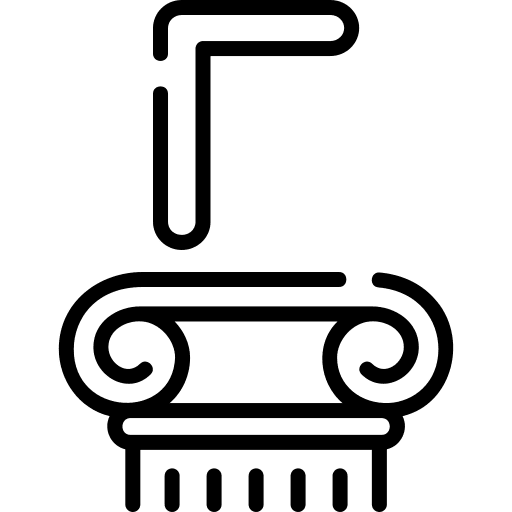 Gamma capital letter greek column icon