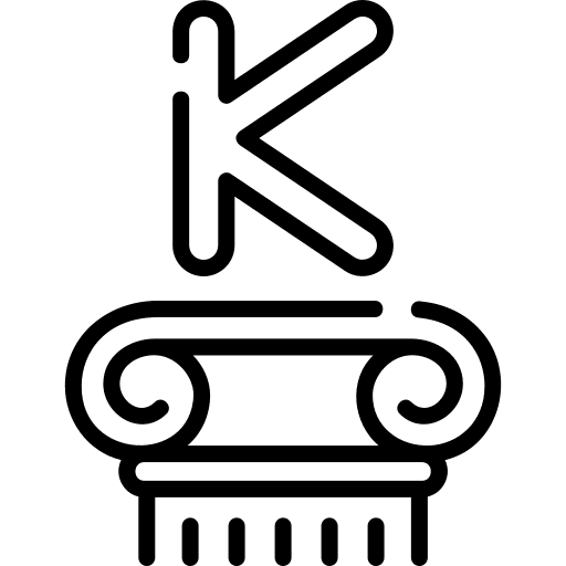 Kappa language column shapes icon