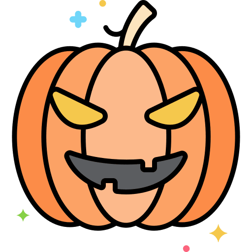 Halloween pumpkin fear horror icon