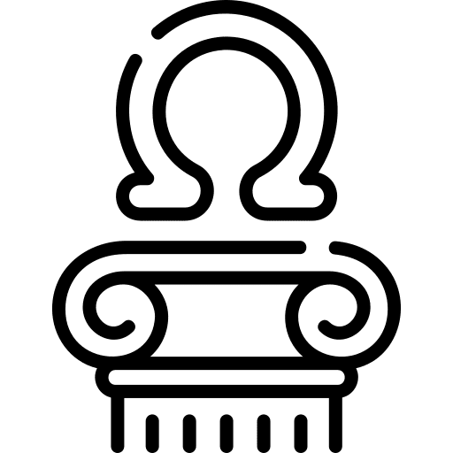 Omega sign symbols shape icon Omega sign symbols shape icon