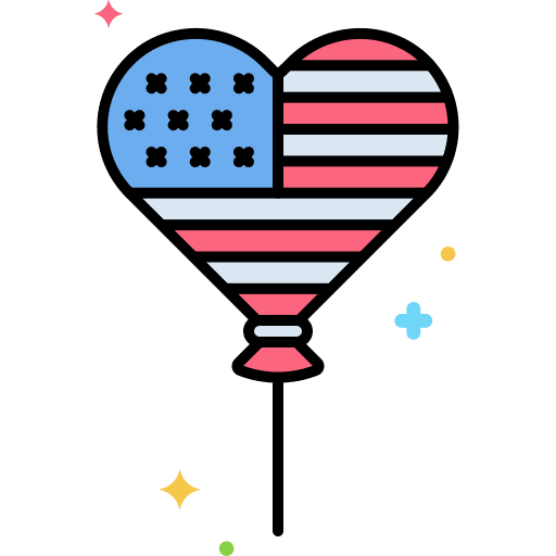 4th of july united states of america calendar holidays icon
