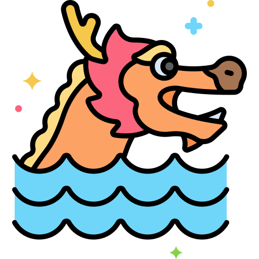 Dragon boat festival dragon chinese dragon boat festival icon