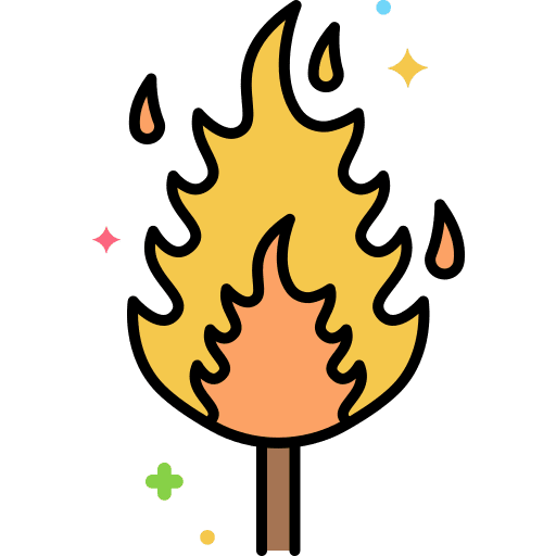 Fire festive miscellaneous circus icon