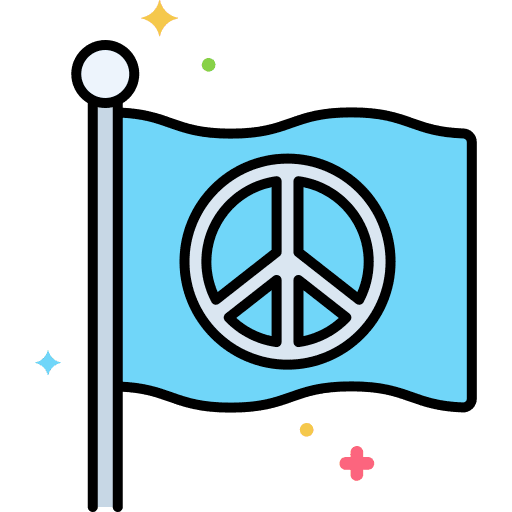 Peace day flag flags ornaments icon