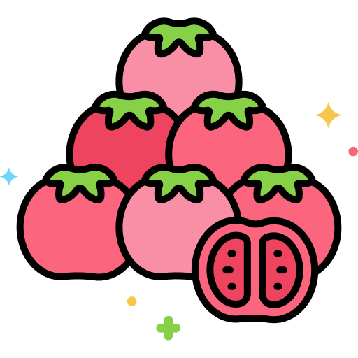 Tomato healthy food vegan food and restaurant icon