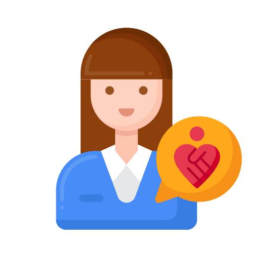 Caregiver healthcare and medical care healthcare icon
