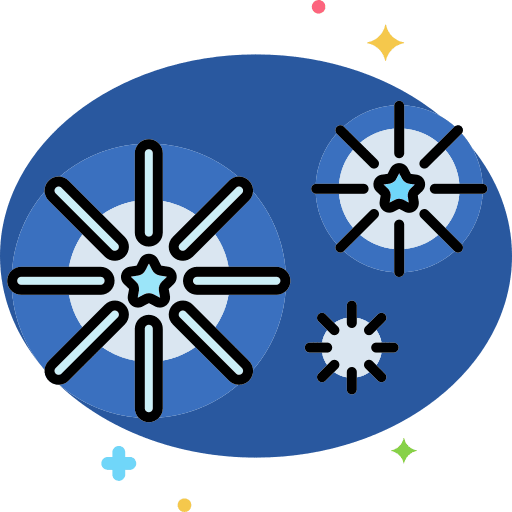 Fireworks light fireworks stars icon