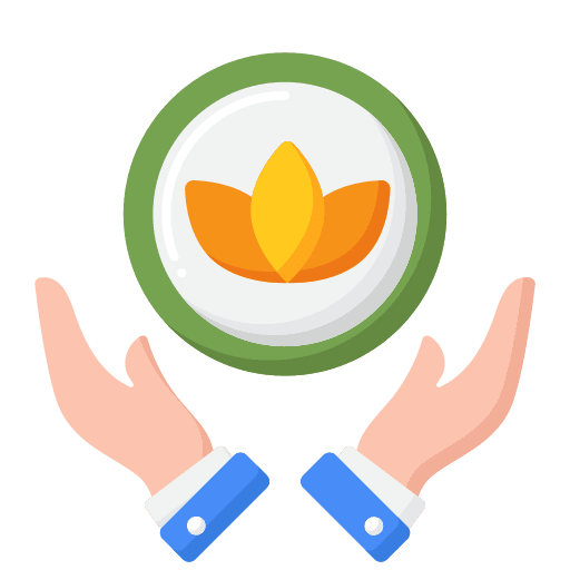 Retreat relaxing businessman wellness icon