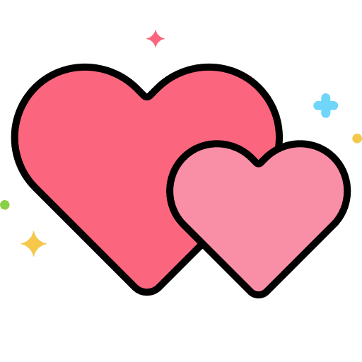 Valentines love and romance valentines day shapes icon