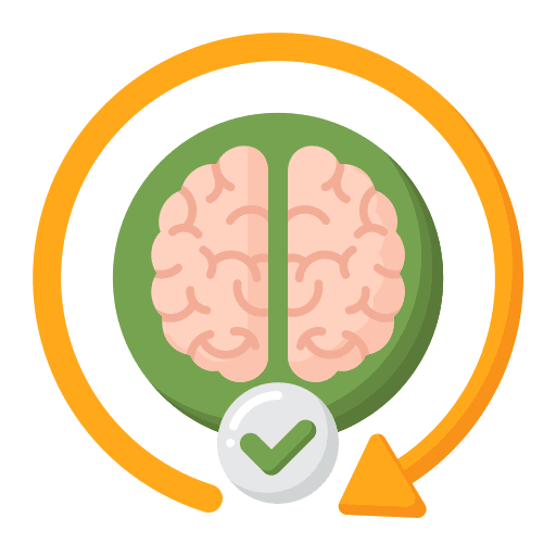 Brain miscellaneous knowledge clear icon
