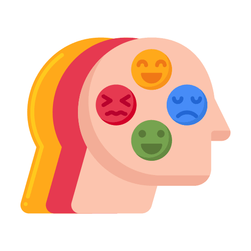 Dissociative identity disorder humanpictos healthcare and medical ill icon