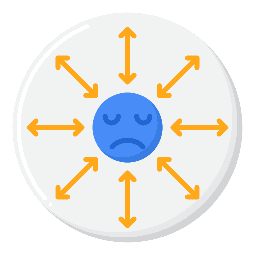 Isolation healthcare and medical isolation arrows icon