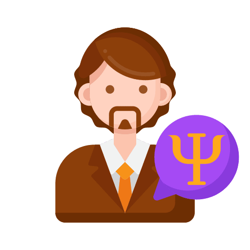 Psychologist mental psychologist professions and jobs icon