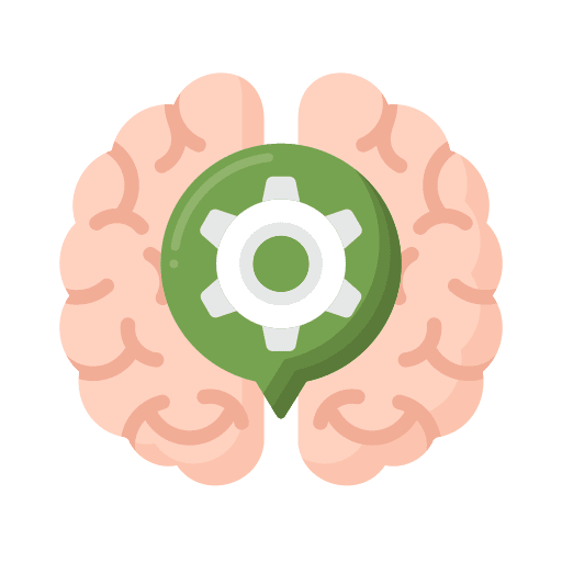 Cognitive cognitive body part education icon