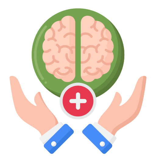 Mental health help healthcare and medical health icon
