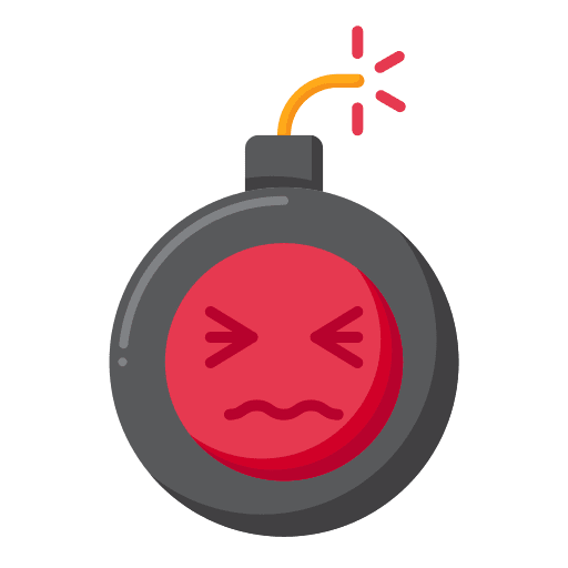 Ticking thinking mind head icon