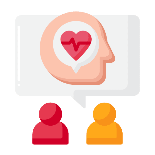 Counseling hands psychiatry help icon