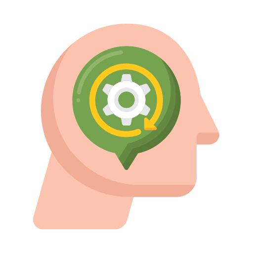Mental control help mental control hand icon