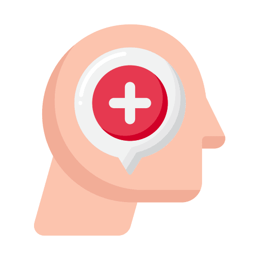Mental health psychiatry psychology brain icon