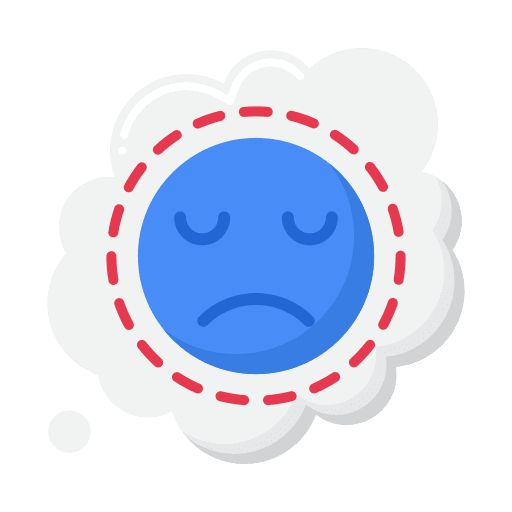 Negative thinking thinking thinking bubble healthcare and medical icon