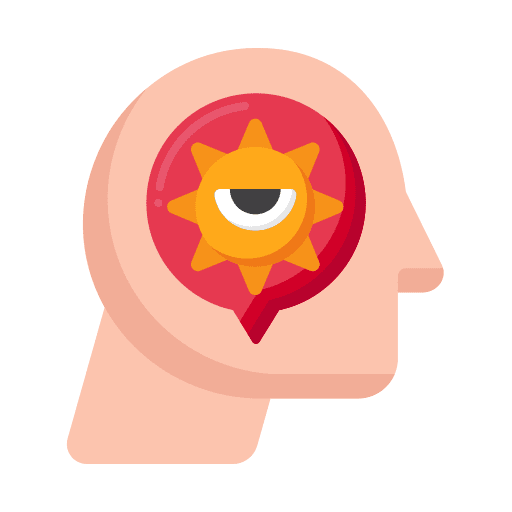 Phobia psychology phobia fear icon