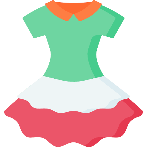 Dress garment festival festa junina icon
