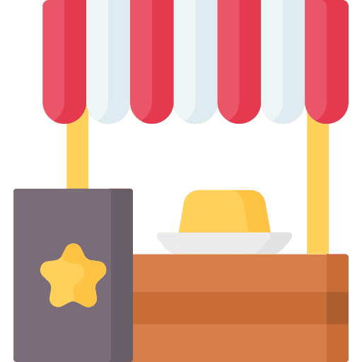 Food stall festa junina fast food street food icon