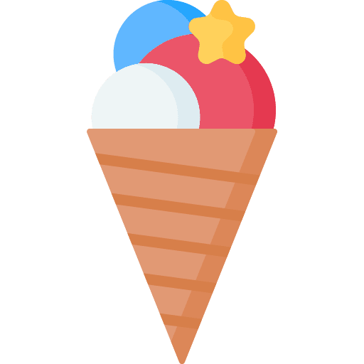 Ice cream summer dessert sweet icon