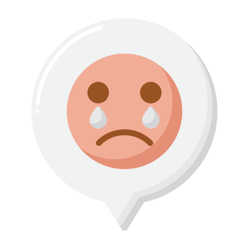 Sadness feelings unhappy emoji icon
