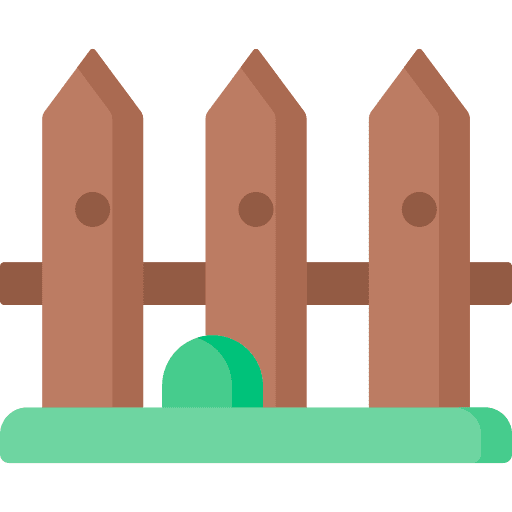 Fence yard farming and gardening limit icon Fence yard farming and gardening limit icon