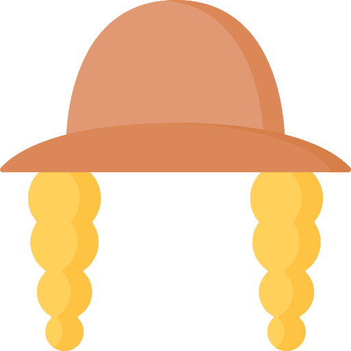 Hat braids hat woman icon Hat braids hat woman icon