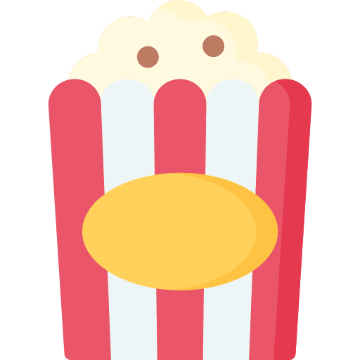 Popcorn snack cinema food icon Popcorn snack cinema food icon