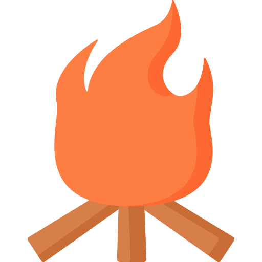 Bonfire holidays fire camping icon Bonfire holidays fire camping icon