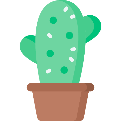 Cactus plant pot botanic icon Cactus plant pot botanic icon