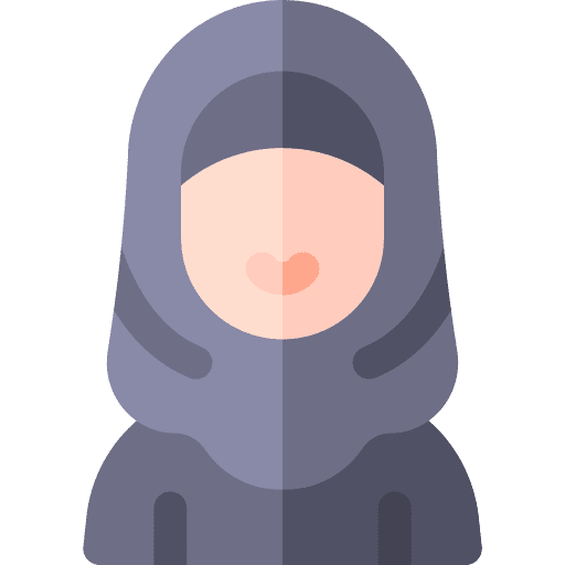 Arabian people woman character icon