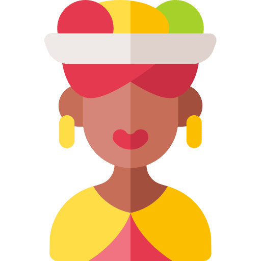 Colombian indigenous woman culture icon