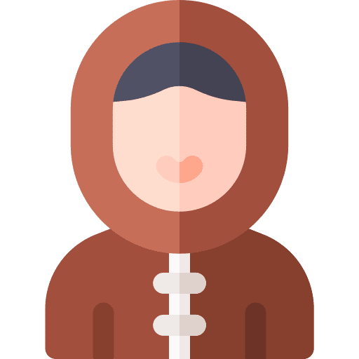 Inuit man cold avatar icon Inuit man cold avatar icon