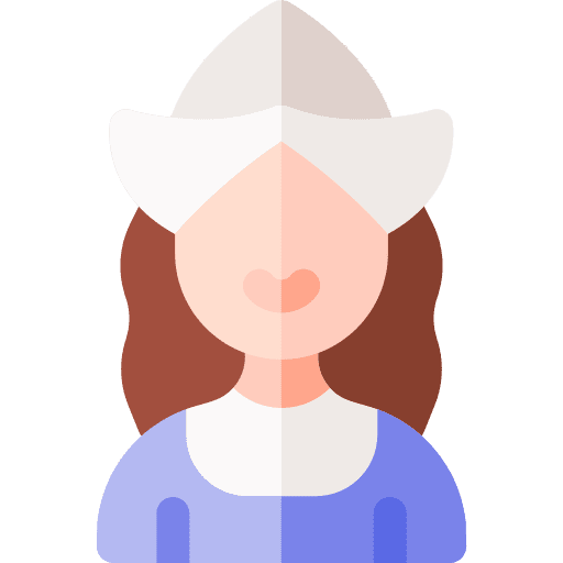 Dutch pigtails woman cultures icon Dutch pigtails woman cultures icon