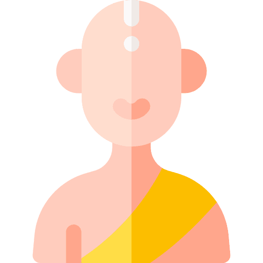 Monk bald japanese asian icon Monk bald japanese asian icon
