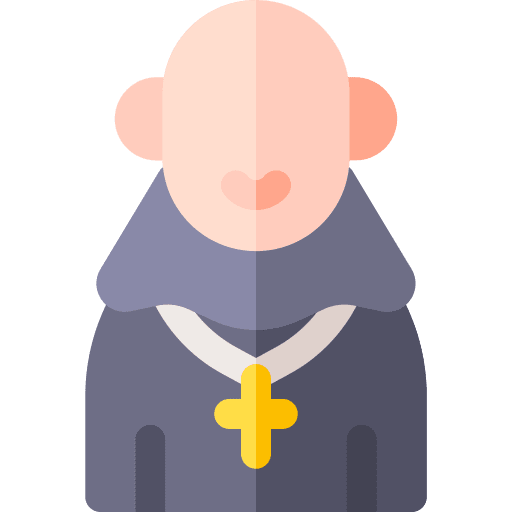 Priest avatar professions and jobs male icon Priest avatar professions and jobs male icon