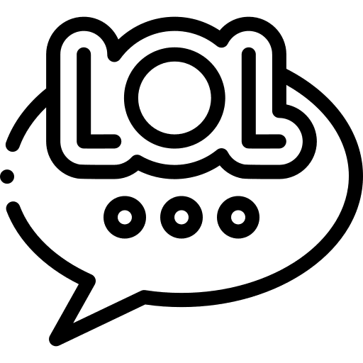 Lol speech bubble communications conversation icon