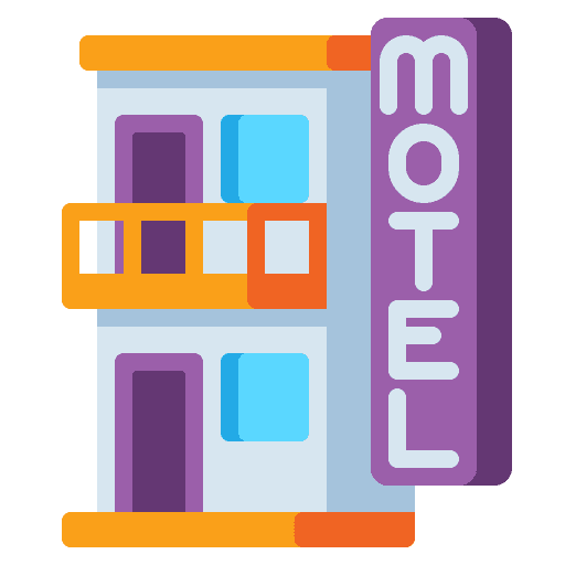 Motel motel accomodation resort icon