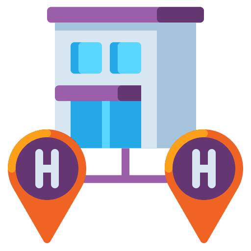 Hotel marketing business hotel service icon