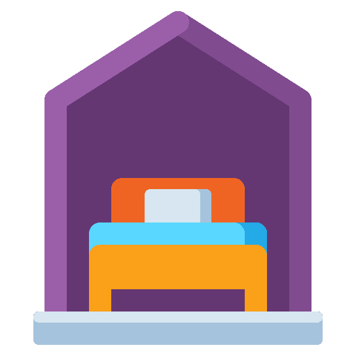 Single allocation rest resort icon